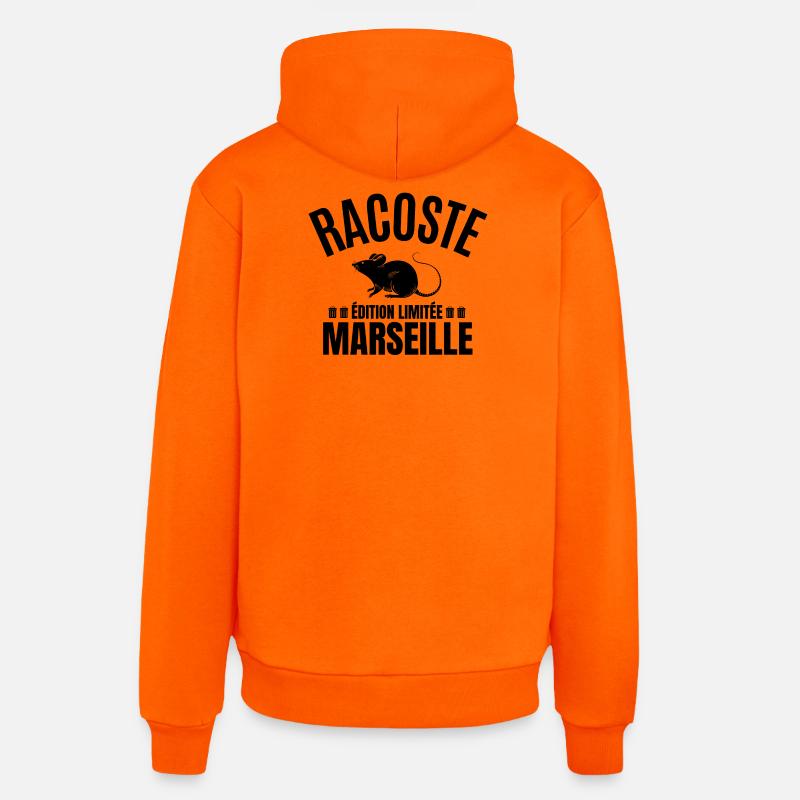 Marseille, je suis Marseillais, Marseille humour - Sweat à capuche bio décontracté fabriqué en UE - SUNSET ORANGE