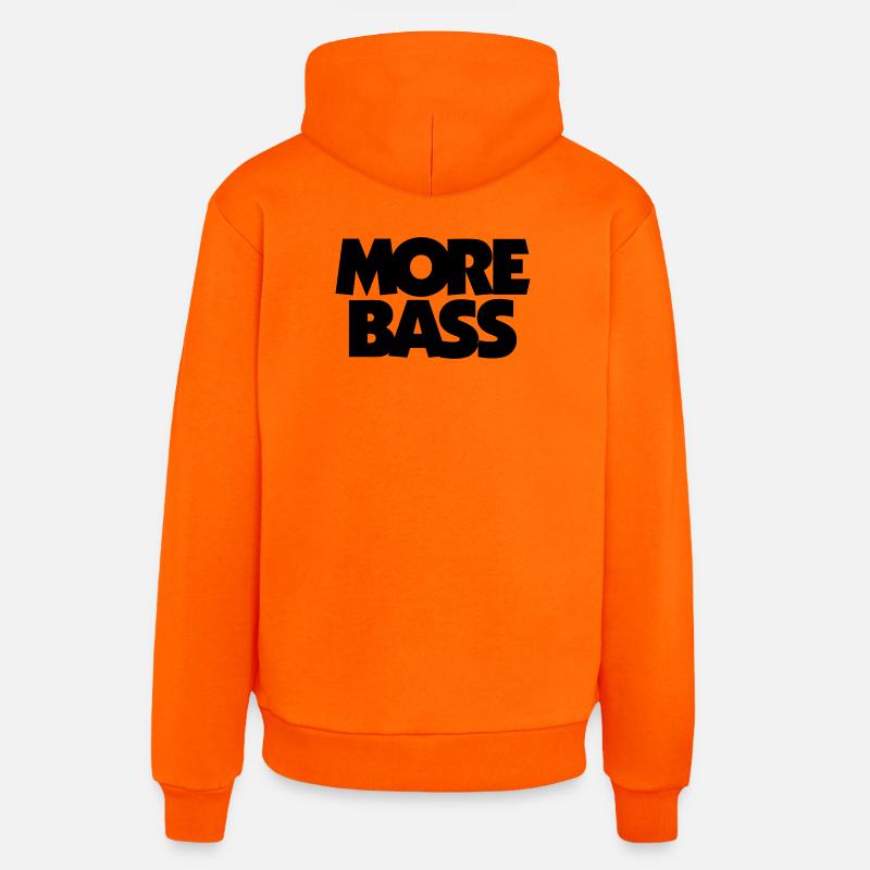 Plus de bassistes bassistes - Sweat à capuche bio décontracté fabriqué en UE - SUNSET ORANGE