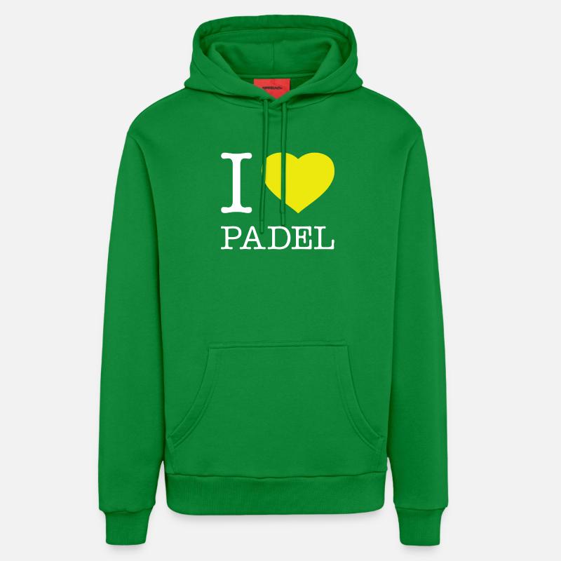 J'aime le padel - Sweat à capuche bio décontracté fabriqué en UE - City Green