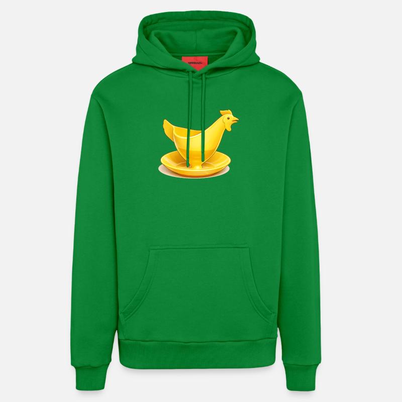Coquetier jaune de la RDA, Ostalgie - Sweat à capuche bio décontracté fabriqué en UE - City Green
