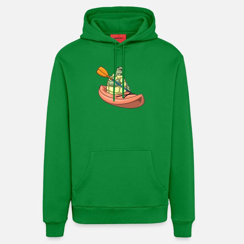 Kayak tortue - Sweat à capuche bio décontracté fabriqué en UE - City Green