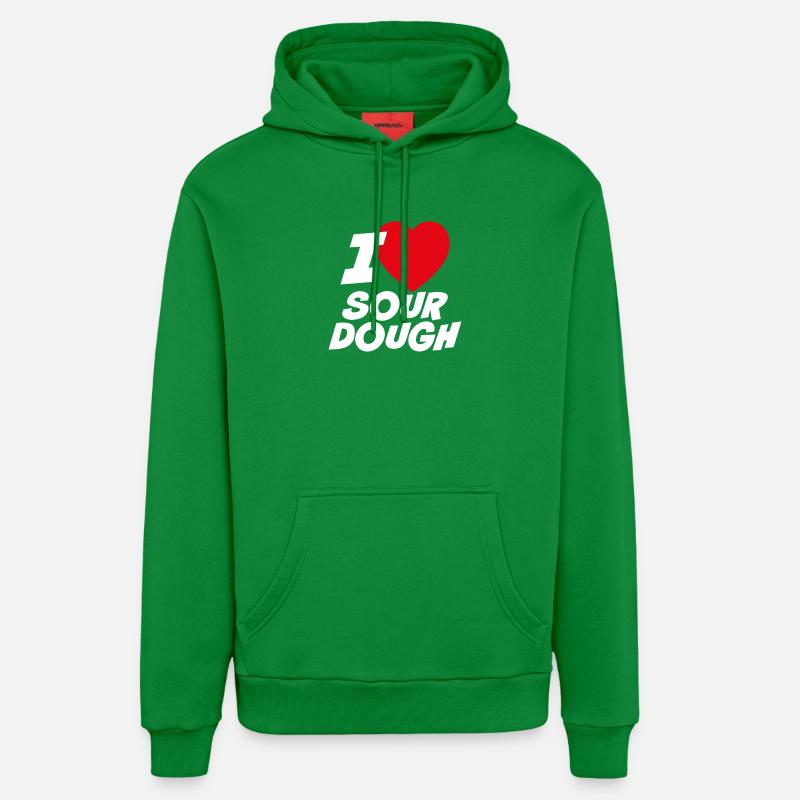 J’adore le levain - Sweat à capuche bio décontracté fabriqué en UE - City Green