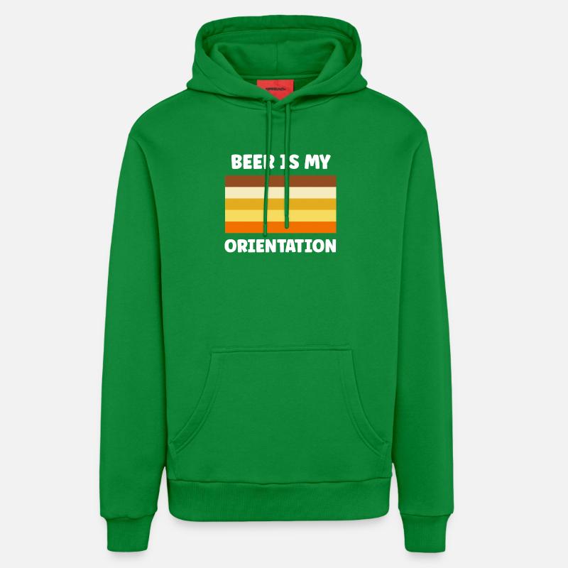 Bière est mon orientation - Sweat à capuche bio décontracté fabriqué en UE - City Green