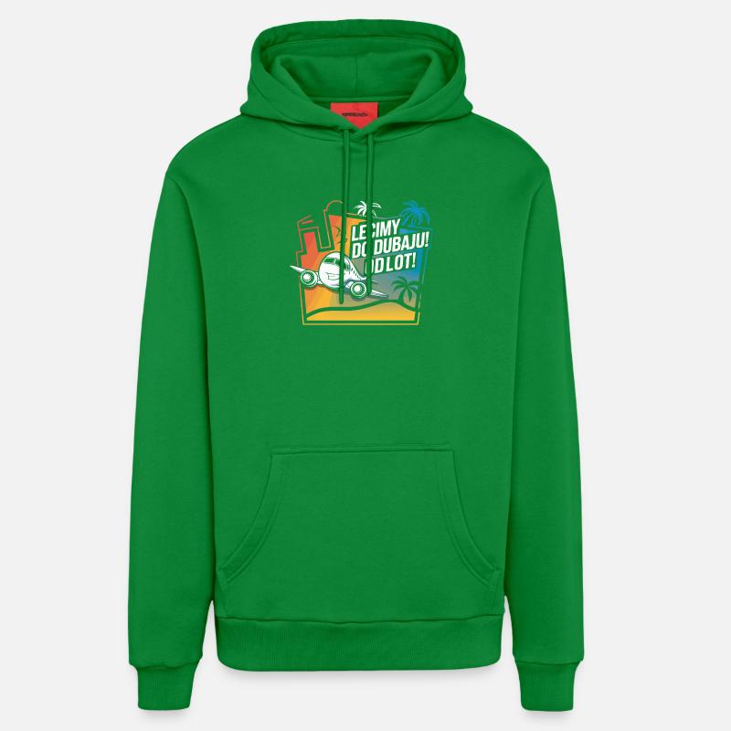 De Leicmy à Dubaï - Départ ! - Sweat à capuche bio décontracté fabriqué en UE - City Green