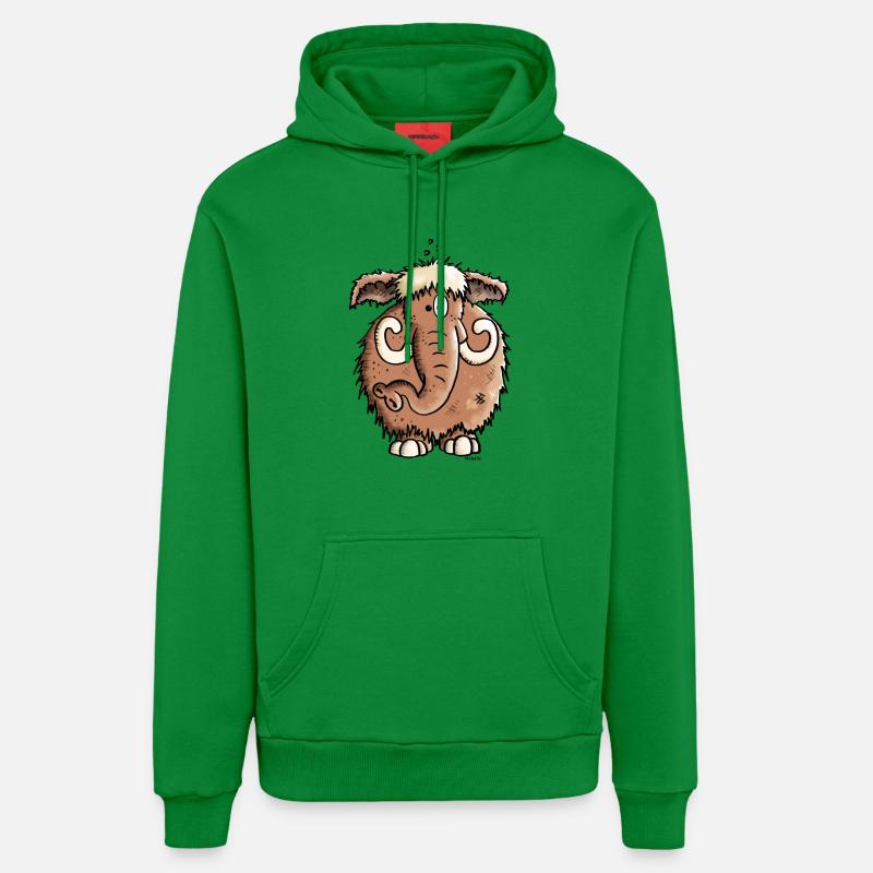 Géant Mammoth - Eléphant - Sweat à capuche bio décontracté fabriqué en UE - City Green