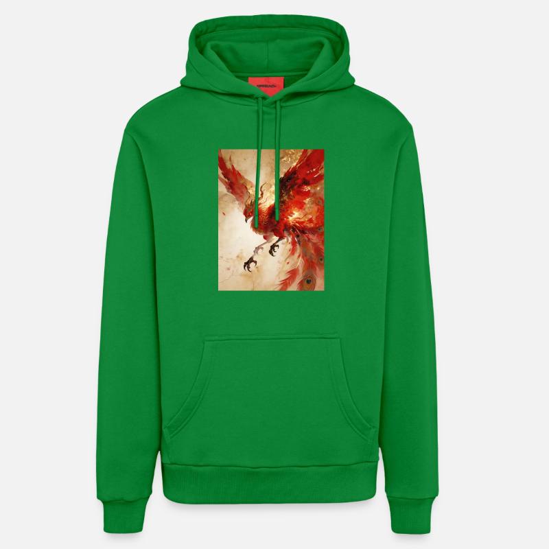 L'Envol du Phénix : Éclat Céleste - Sweat à capuche bio décontracté fabriqué en UE - City Green
