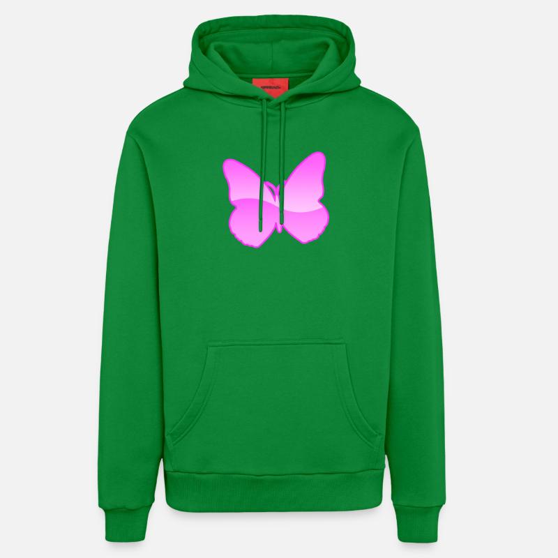 Papillon - Sweat à capuche bio décontracté fabriqué en UE - City Green