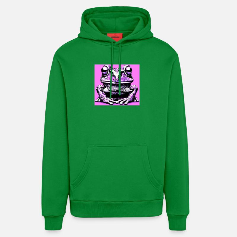 grenouille - Sweat à capuche bio décontracté fabriqué en UE - City Green
