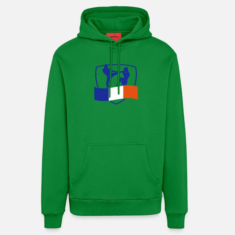 arts martiaux - Sweat à capuche bio décontracté fabriqué en UE - City Green