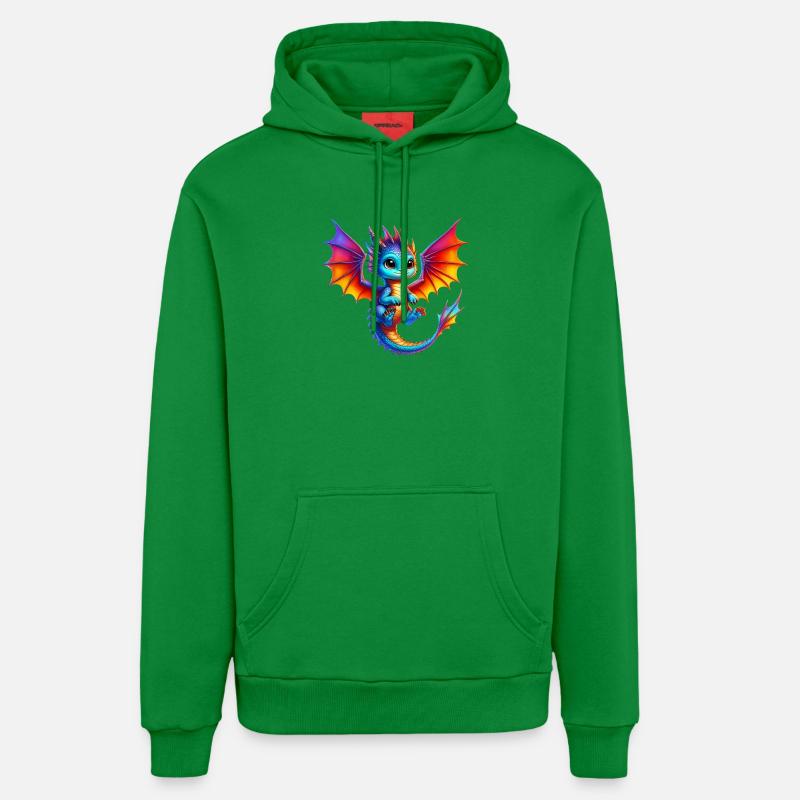 Dragon - Sweat à capuche bio décontracté fabriqué en UE - City Green