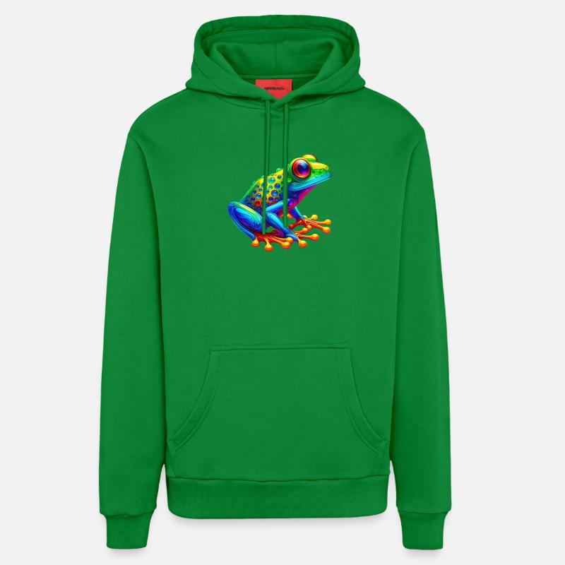 Grenouille - Sweat à capuche bio décontracté fabriqué en UE - City Green
