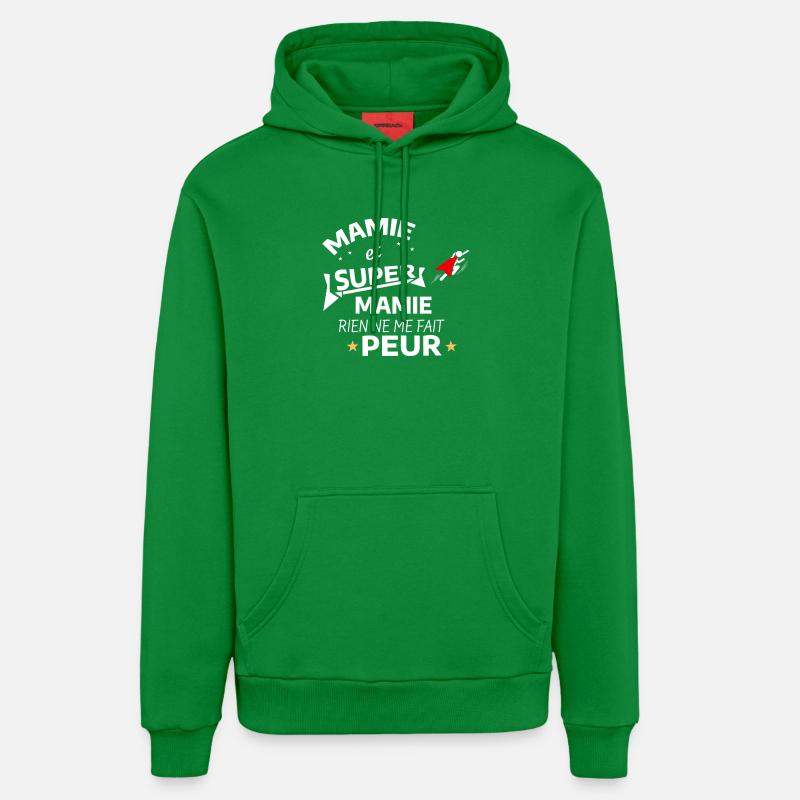 Maman Super Héroïne Affichette - Sweat à capuche bio décontracté fabriqué en UE - City Green