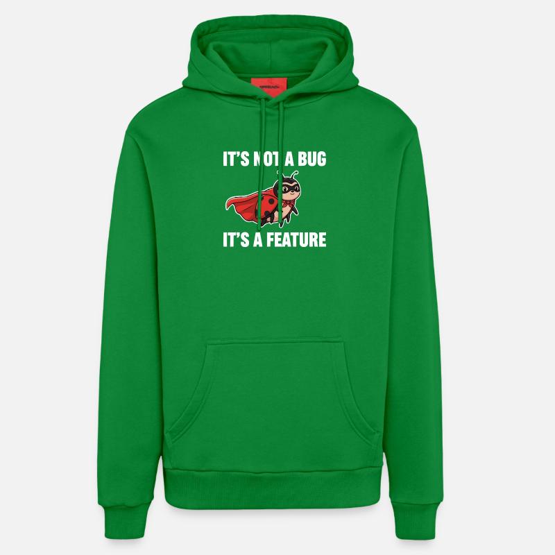 Kein Bug, nur Feature – Superheld Marienkäfer  - Organic Relaxed Hoodie Made in EU - City Green
