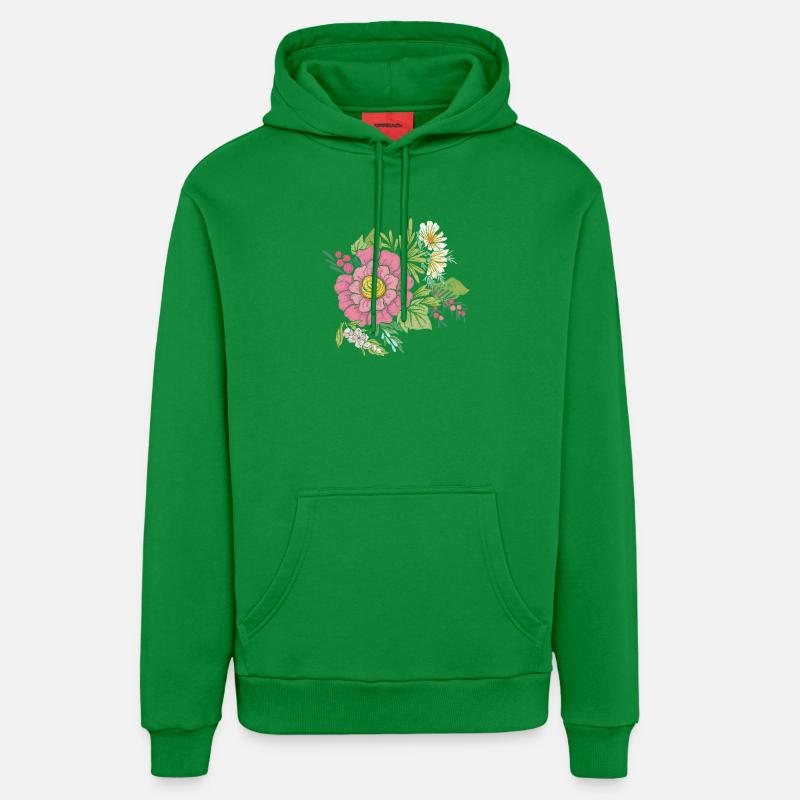 Image de fleur - Sweat à capuche bio décontracté fabriqué en UE - City Green