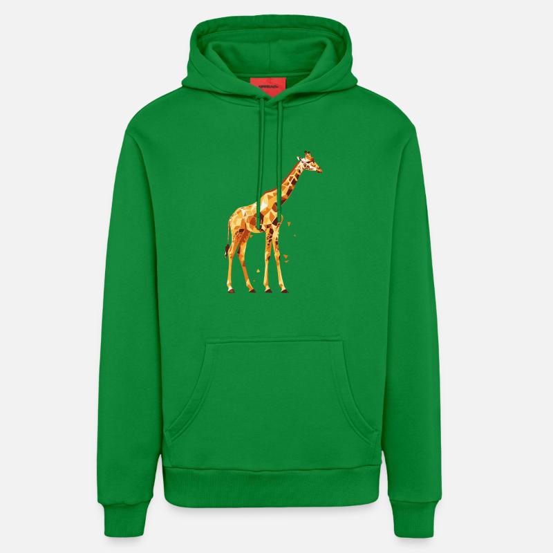 Giraffe_2 - Sweat à capuche bio décontracté fabriqué en UE - City Green
