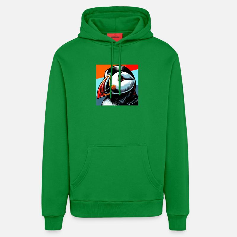 macareux - Sweat à capuche bio décontracté fabriqué en UE - City Green
