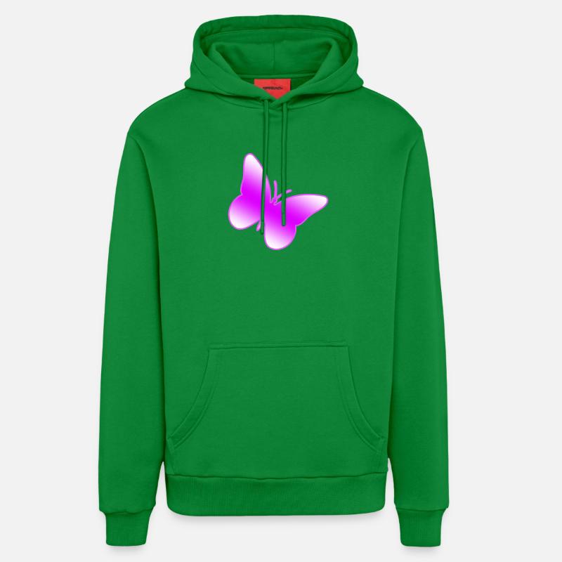 Papillon - Sweat à capuche bio décontracté fabriqué en UE - City Green