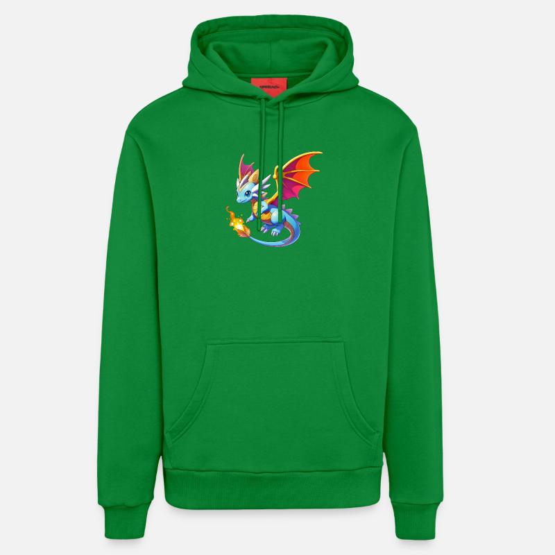 Dragon - Sweat à capuche bio décontracté fabriqué en UE - City Green