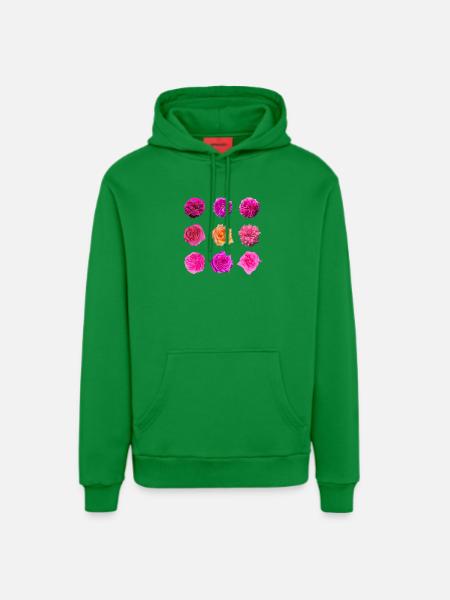 Pink Rose Variety Roses - Organic Relaxed Hoodie Made in EU - City Green