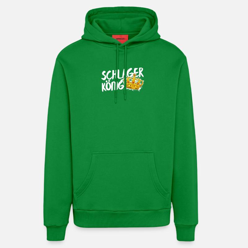 Schlager King Schlager King Krone Déclaration - Sweat à capuche bio décontracté fabriqué en UE - City Green