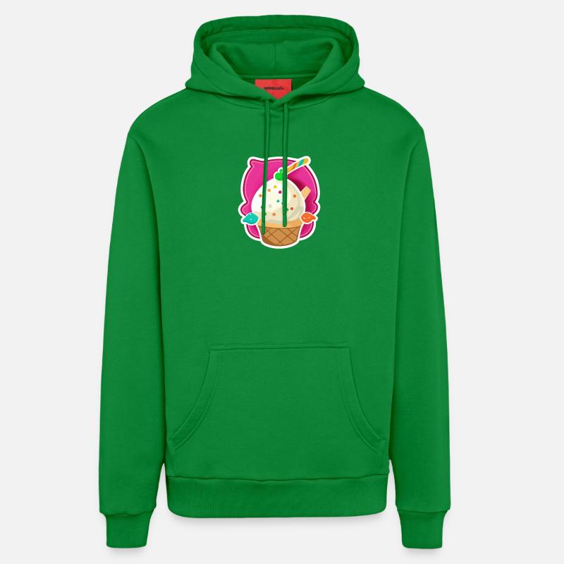 Glaces, glaces - Sweat à capuche bio décontracté fabriqué en UE - City Green