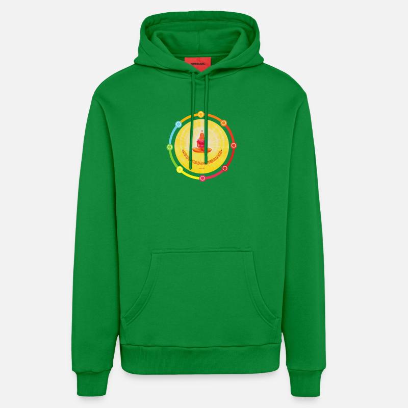 Baume Âme CreationLight - Sonja Ariel - Sweat à capuche bio décontracté fabriqué en UE - City Green