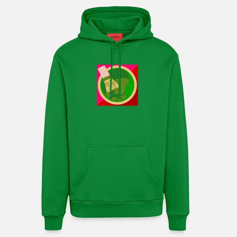 Chat Thé Vert Matcha - Sweat à capuche bio décontracté fabriqué en UE - City Green