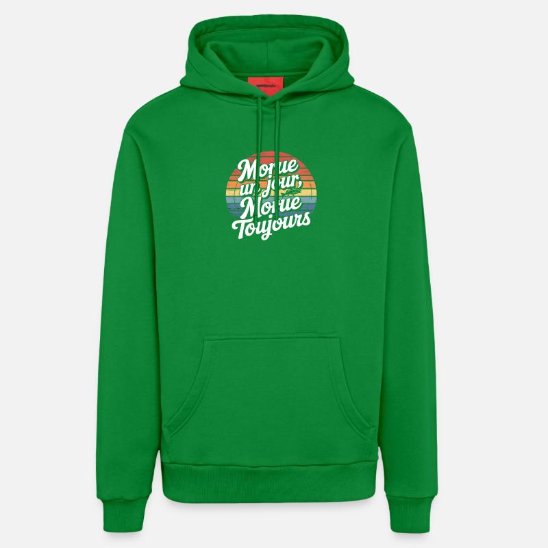 Morue Un Jour Toujours - Sweat à capuche bio décontracté fabriqué en UE - City Green