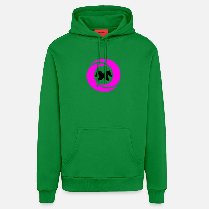 Chevaux - Sweat à capuche bio décontracté fabriqué en UE - City Green