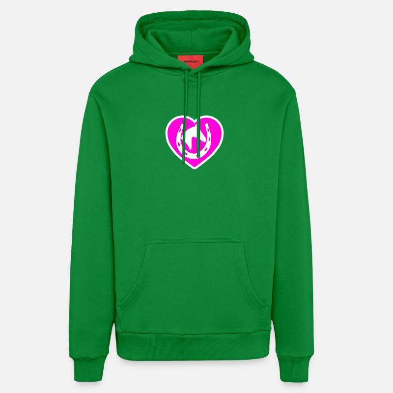 Chevaux - Sweat à capuche bio décontracté fabriqué en UE - City Green
