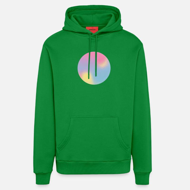 Test d’aura Sphère dégradée pastel - Sweat à capuche bio décontracté fabriqué en UE - City Green