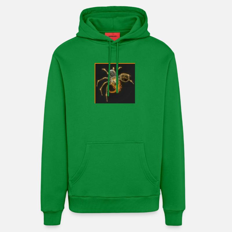 Araignée néon avec des queues funky - Sweat à capuche bio décontracté fabriqué en UE - City Green