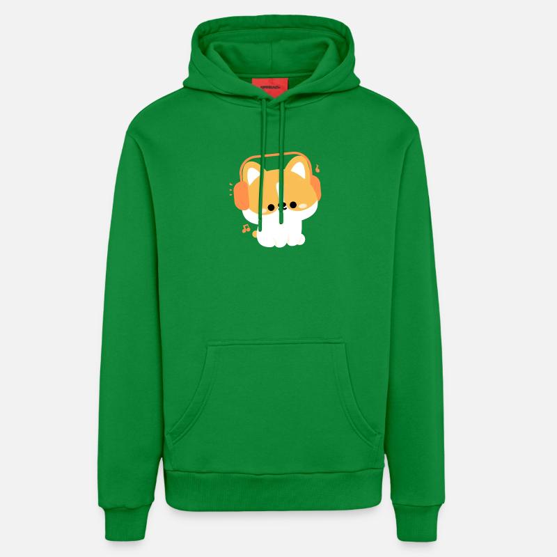 Casque Corgi - Sweat à capuche bio décontracté fabriqué en UE - City Green
