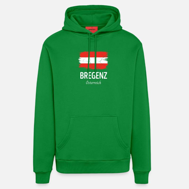 Bregenz - Sweat à capuche bio décontracté fabriqué en UE - City Green