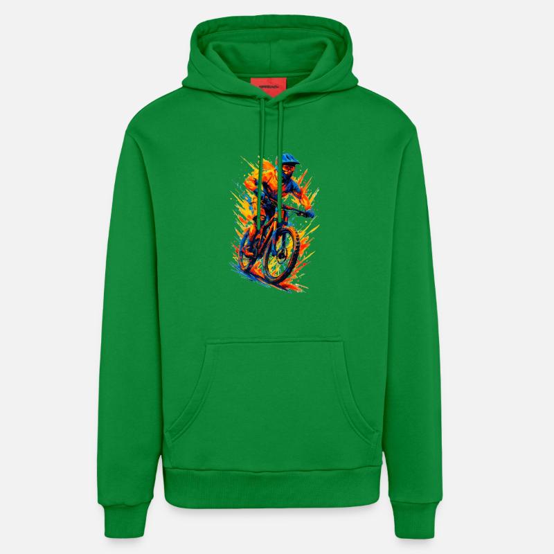 Cadeau cool pour VTTT VTT, - Sweat à capuche bio décontracté fabriqué en UE - City Green