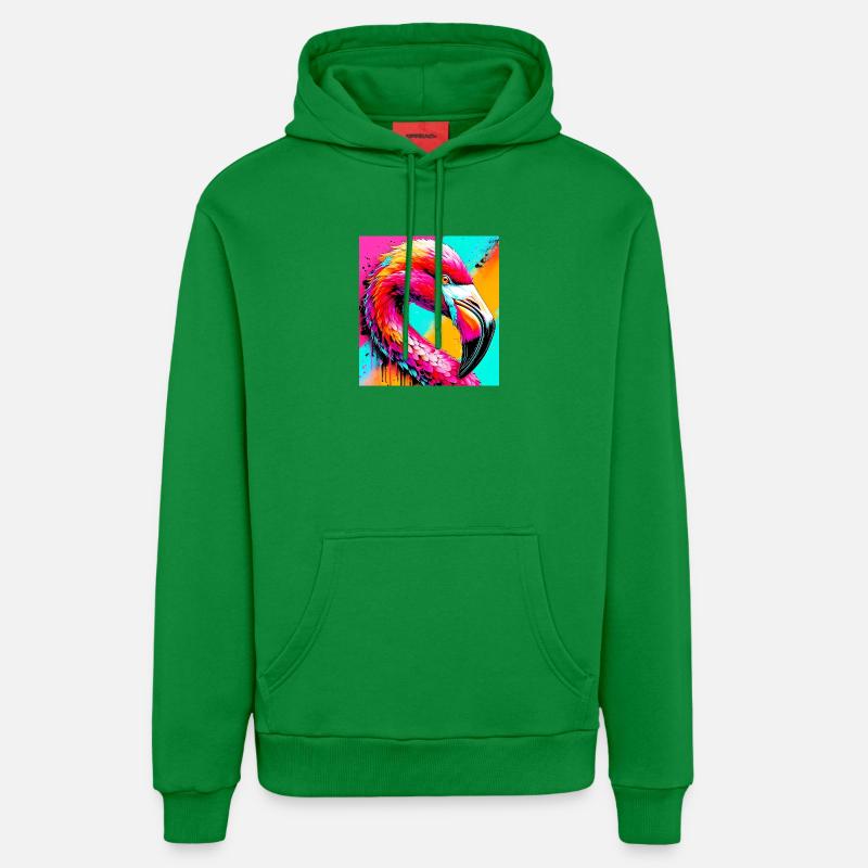 Flamant - Sweat à capuche bio décontracté fabriqué en UE - City Green