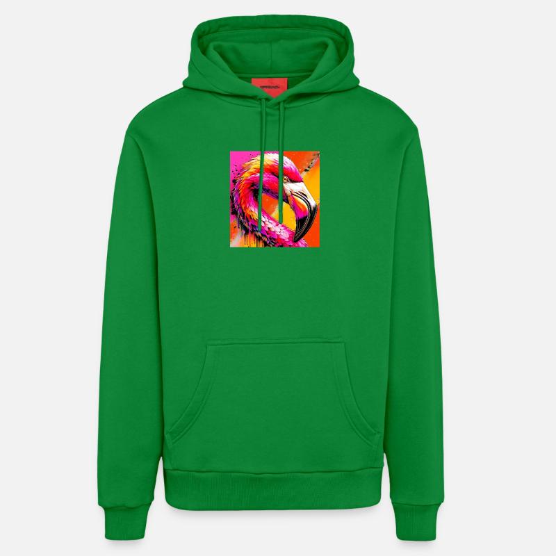 Flamant - Sweat à capuche bio décontracté fabriqué en UE - City Green