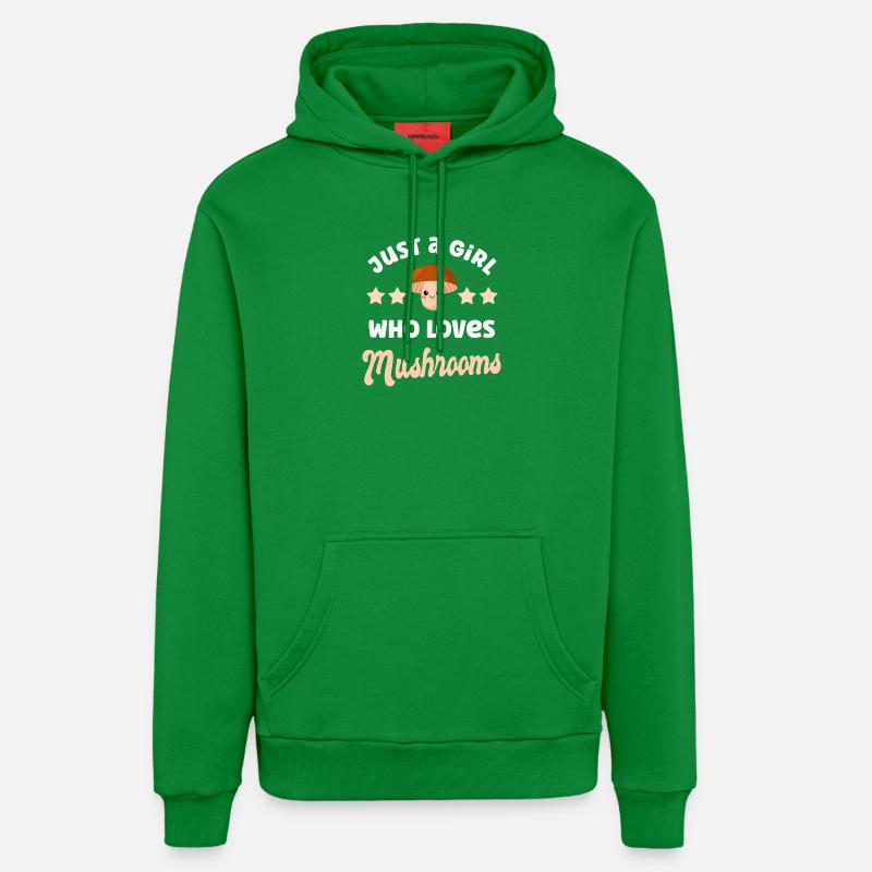 Champignons Champignons - Sweat à capuche bio décontracté fabriqué en UE - City Green