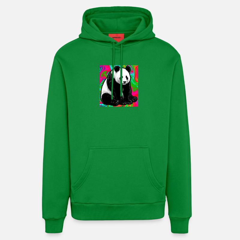 panda - Sweat à capuche bio décontracté fabriqué en UE - City Green