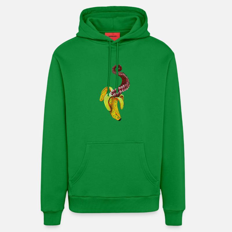 Swirly Mutant-Banana - Sweat à capuche bio décontracté fabriqué en UE - City Green