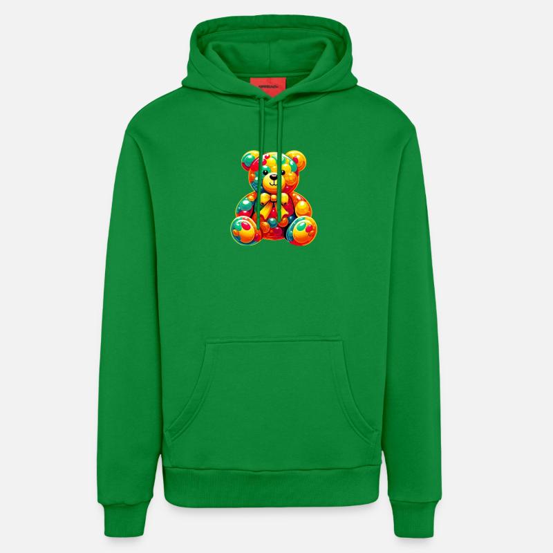 Ours - Sweat à capuche bio décontracté fabriqué en UE - City Green