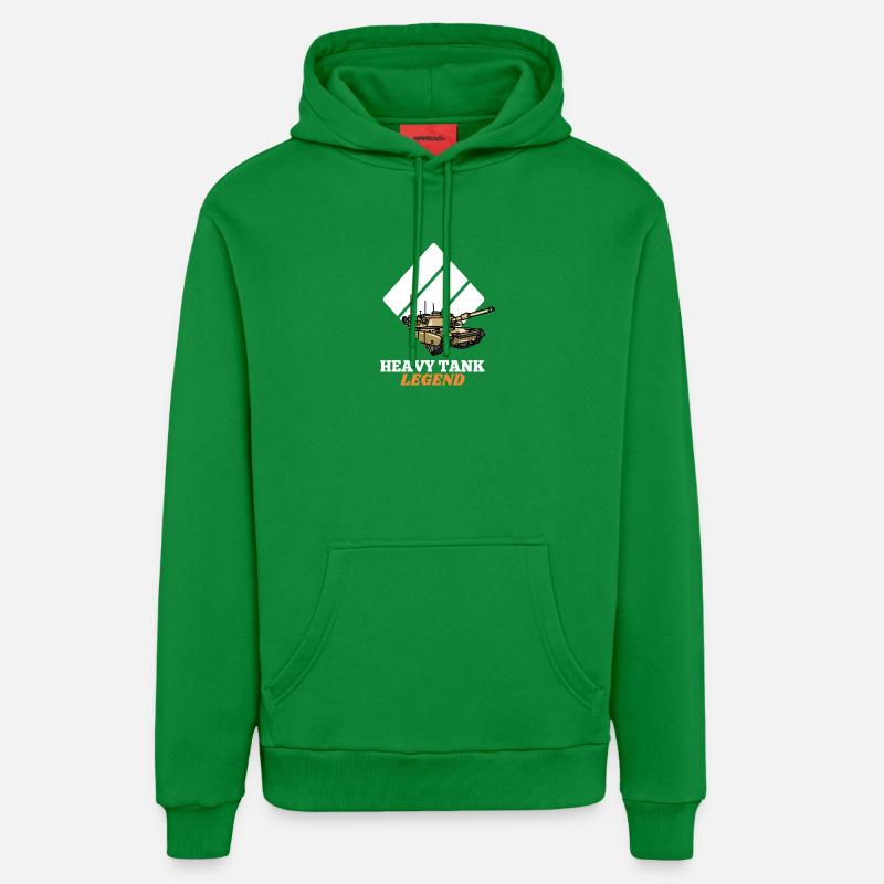 Légende du char lourd - Sweat à capuche bio décontracté fabriqué en UE - City Green