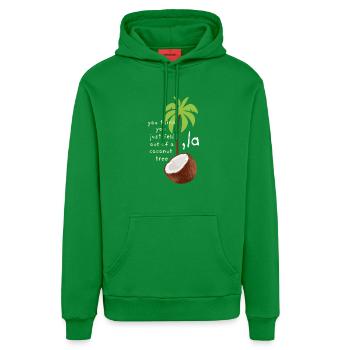 Coconut Tree Kamala Harris La Demokraten Wahl 2024 - Organic Relaxed Hoodie Made in EU - City Green - Vorne