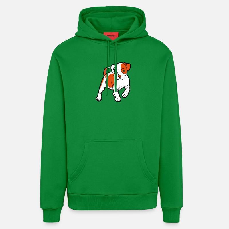 American Staffordshire Terrier - Sweat à capuche bio décontracté fabriqué en UE - City Green