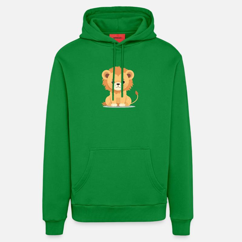 Bébé lion - Sweat à capuche bio décontracté fabriqué en UE - City Green