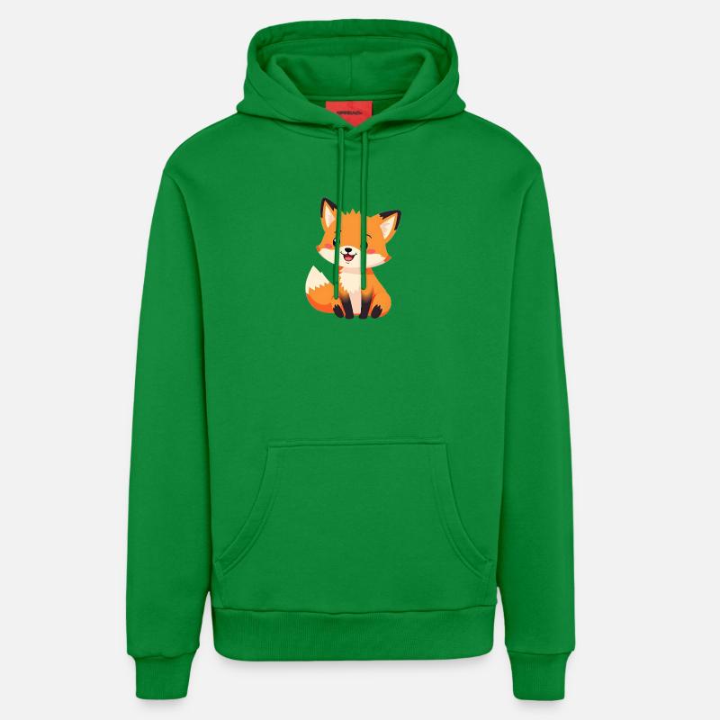 Renard - Sweat à capuche bio décontracté fabriqué en UE - City Green