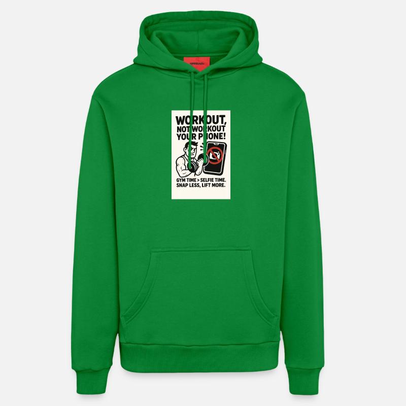 Snap Less Lift More - Sweat à capuche bio décontracté fabriqué en UE - City Green