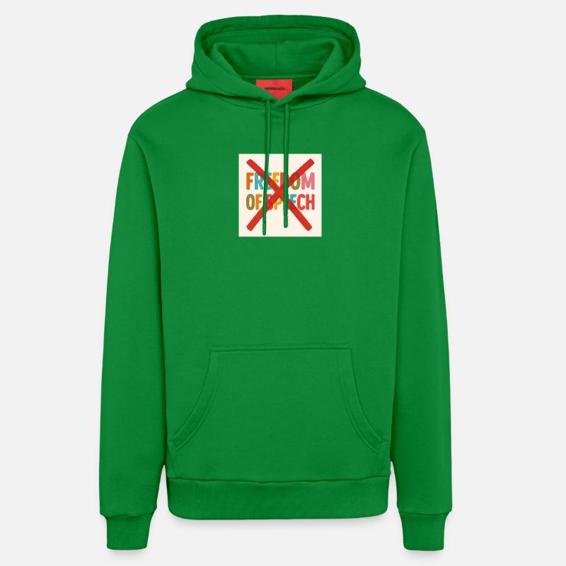 Liberté d’expression - Sweat à capuche bio décontracté fabriqué en UE - City Green