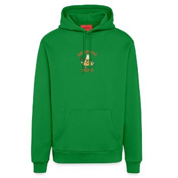 Nerd de la bière avec des verres au houblon - Sweat à capuche bio décontracté fabriqué en UE - City Green - Devant
