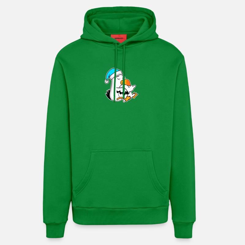 Albatros Oiseau mouette - Sweat à capuche bio décontracté fabriqué en UE - City Green